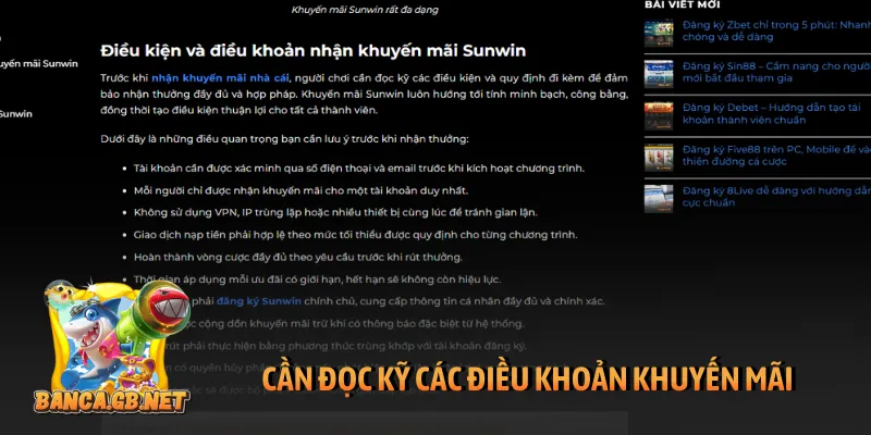 Cần đọc kỹ các điều khoản khuyến mãi