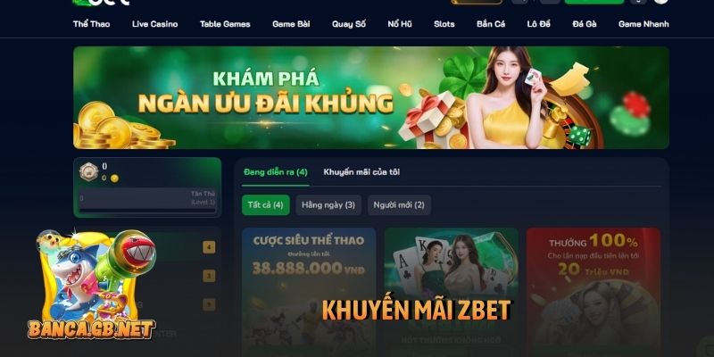 khuyến mãi Zbet