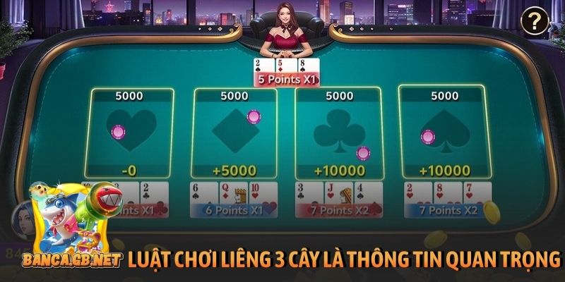 Luật chơi Liêng 3 cây là thông tin quan trọng