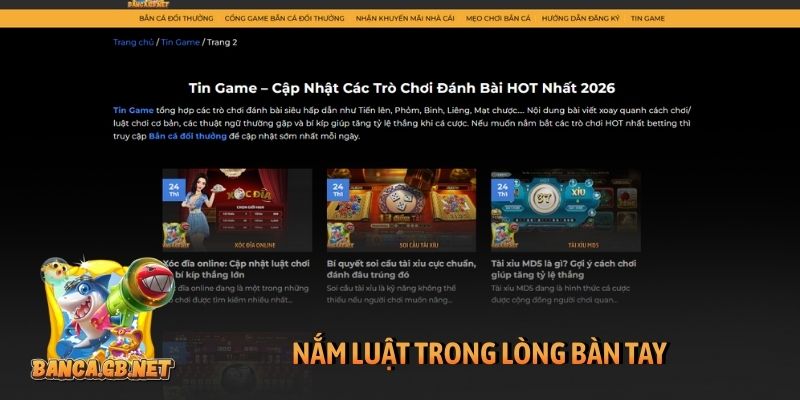 Nắm luật trong lòng bàn tay