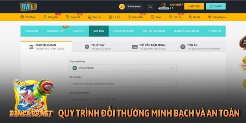 Quy trình đổi thưởng minh bạch và an toàn tại 8Live