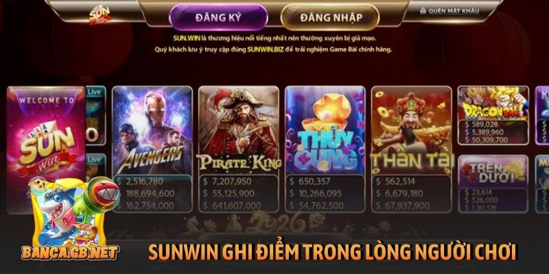 Sunwin ghi điểm trong lòng người chơi trực tuyến